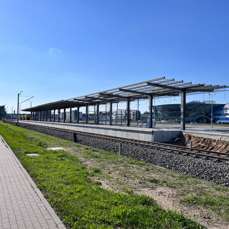 Budowa linii kolejowej z Rzeszowa na lotnisko w Jasionce [sierpień 2023] - fot 19